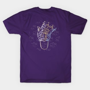 King Cat Bling Crown T-Shirt